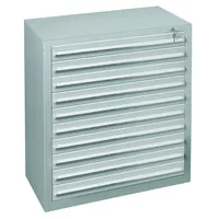 SCHULTE Schubladenschrank 36268 10 Schübe  100 x 110 x 50 cm grau abschließbar 4004514276773 SCHULTE