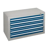 SCHULTE Schubladenschrank  36284 5 Schübe 100 x 60 x 50 cm blau grau abschließbar 4004514276926 SCHULTE