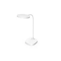 meet powered by Paperflow BOB LED-Tischleuchte weiß 180 lm (500 Lux) flexibler Arm dreh- neigbarer Leuchtkopf feste Basis