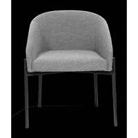 meet powered by PAPERFLOW Sessel MILO grau schwarz Stoff 57,0 x 50,0 x 71,0 cm, 1 St.