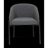 meet powered by PAPERFLOW Sessel MILO anthrazit schwarz Stoff 57,0 x 50,0 x 71,0 cm, 1 St.
