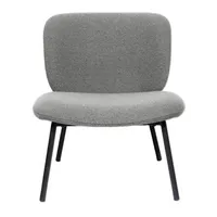 meet powered by PAPERFLOW Sessel TWIST grau schwarz Stoff 60,0 x 53,0 x 82,0 cm, 1 St.