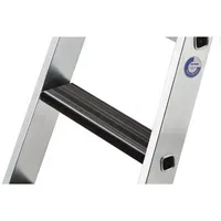 MUNK Stehleiter 42103 nivello, 1x 3 Stufen, silber, Aluminium 4031405421035 MUNK