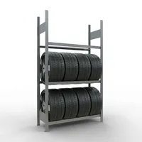 SCHULTE Reifenregal 13890 silber 115,0 x 40,0 x 200,0 cm 4004514227669 SCHULTE