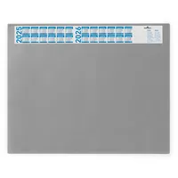 Durable Schreibunterlage 7204-10 mit Kalenderstreifen grau 65x52cm Kunststoff 4005546710655 Durable