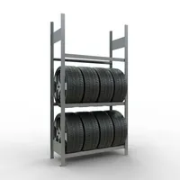 SCHULTE Reifenregal 20770 silber 105,0 x 40,0 x 200,0 cm 4004514265548 SCHULTE