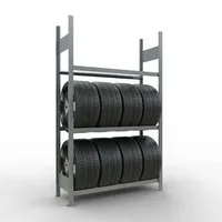 SCHULTE Reifenregal 20778 silber 120,0 x 40,0 x 200,0 cm 4004514265623 SCHULTE