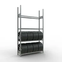SCHULTE Reifenregal 20997 silber 150,0 x 40,0 x 275,0 cm 4058255010417 SCHULTE