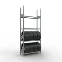 SCHULTE Reifenregal 20989 silber 115,0 x 40,0 x 275,0 cm 4058255010356 SCHULTE