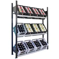 SCHULTE Getränkekistenregal 37008-S schwarz, silber 130,0 x 30,0 x 180,0 cm 4058255039043 SCHULTE