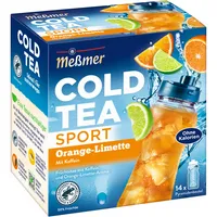 Messmer Tee Cold Tea Sport 108244, Orange-Limette mit Koffein, in Beuteln 4002221050174 Messmer 14 Stück