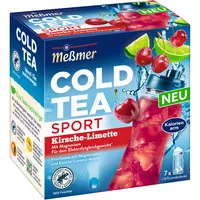 Messmer Tee Cold Tea Sport 108707, Kirsche-Limette mit Magnesium, in Beuteln 4002221052482 Messmer 14 Stück