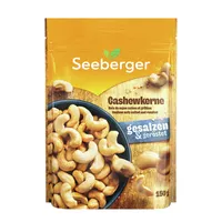 SEEBERGER Cashewkerne 383901 150g geröstet/gesalzen 4008258038000 SEEBERGER 150 Gramm