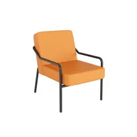 meet powered by Paperflow Sessel MEDSO M orange schwarz Kunstleder 3660141964196 meet powered by Paperflow