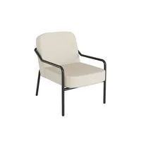 meet powered by Paperflow Sessel MEDSO M Rund creme schwarz Kunstleder 3660141964332 meet powered by Paperflow