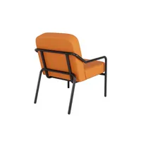 meet powered by Paperflow Sessel MEDSO M Rund orange schwarz Kunstleder 3660141964349 meet powered by Paperflow