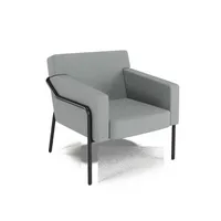 meet powered by Paperflow Sessel MEDSO L grau schwarz Stoff 3660141964714 meet powered by Paperflow