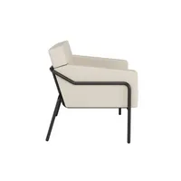 meet powered by Paperflow Sessel MEDSO L creme schwarz Kunstleder 3660141964783 meet powered by Paperflow