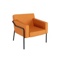 meet powered by Paperflow Sessel MEDSO L orange schwarz Kunstleder 3660141964790 meet powered by Paperflow