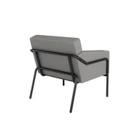 meet powered by Paperflow Sessel MEDSO L grau schwarz Kunstleder 3660141964776 meet powered by Paperflow