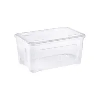 Tontarelli Aufbewahrungsbox Combi Box 8035654000, 43 Liter, mit Deckel, außen 582x380x278mm, Kunststoff transparent 8009404179369 Tontarell