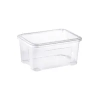 Tontarelli Aufbewahrungsbox Combi Box 8035651000, 13 Liter, mit Deckel, außen 377x277x188m, Kunststoff transparent 8009404179338 Tontarelli