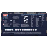 tesa® teleskopierbarer Seitenauszug für Küchenschränke weiß Powerstrips®-Montage L 210 x B 485 x H 450 mm bis 10 kg