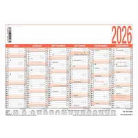 Zettler Arbeitstagekalender 900 A6 14,8x10,5cm 2026