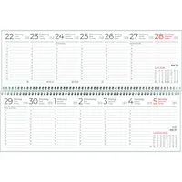 Zettler Querkalender 146-0013, 1 Woche / 1 Seite, 29,6x9,9cm (BxH), 2026 4069095000483 Zettler