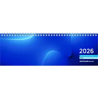 Zettler Querkalender 176-0015, 1 Woche / 2 Seiten, 32x12,5cm (BxH), 2026 4069095000537 Zettler