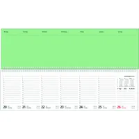 Zettler Querkalender 136-0700, 1 Woche / 2 Seiten, 36,2x10,6cm (BxH), 2026 4069095000469 Zettler