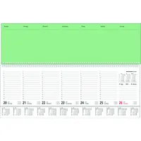 Zettler Querkalender 137-0013, 1 Woche / 2 Seiten, 36,2x13,6cm (BxH), 2026 4069095000476 Zettler