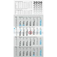 Glocken Wandkalender 5070242006, 30x55,5cm (BxH), 2026 4061947145311 Glocken