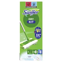 Swiffer DRY KIT 1 Bodenwischer + 8 trockene Bodentücher CLEAN & FRESH + 3 feuchte Bodentücher