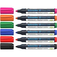 Schneider Boardmarker-Set Maxx 290, 129096, Etui, 6-farbig sortiert, 2-3mm Rundspitze 4004675141064 Schneider 6 Stück