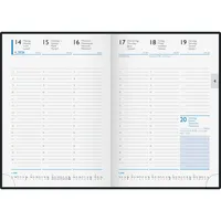 Glocken Buchkalender 5079460906, schwarz, 1 Woche / 2 Seiten, 14,8x20,5cm (A5), 2026 4061947145458 Glocken