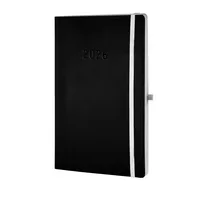 Chronoplan Buchkalender 50926, Black Edition, schwarz, 1 Woche / 2 Seiten, 13,5x21cm (A5), 2026 4004182088340 Chronoplan