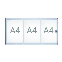 MAUL Schaukasten MAULextraslim 3 x DIN A4