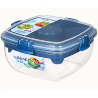 sistema Frischhaltebox Salad TO GO 00021356 1,1l sort 9414202213563 sistema