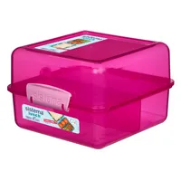 sistema Lunchbox Lunch Cube 00031735 1,4l sort 9414202317353 sistema
