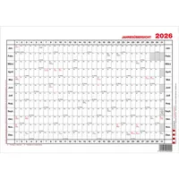 Güss Plakatkalender 3V, Jahresübersicht, 1 Jahr / 1 Seite, 42x29,7cm (A3 quer), 2026 4021819203006 Güss