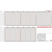 Güss Urlaubsplaner 12-30, 15 Monate / 1 Seite, 985x600mm (HxB) (100x60cm), 2023, für 40 Mitarbeiter, 2026 4021819213005 Güss