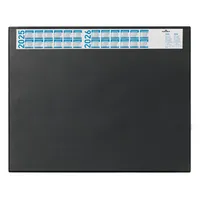Durable Schreibunterlage 7204-01 mit Kalenderstreifen schwarz 65x52cm Kunststoff 4005546713212 Durable