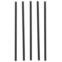 Papstar Strohhalme pure schwarz 4002911879979 Papstar 100 Stück
