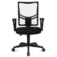 Topstar Bürodrehstuhl Net Point 10, schwarz / schwarz, bis 110kg, ohne Kopfstütze 4014296702186 Topstar