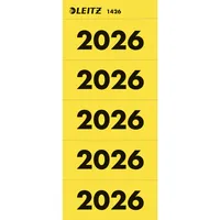 Leitz Jahreszahlen 1426-00-15, 2026, gelb, 60x25,5mm, selbstklebend 4002432136070 Leitz 100 Stück