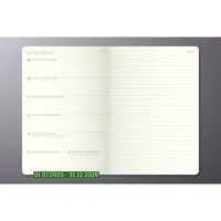 Sigel Buchkalender C2603, Conceptum, schwarz, links Woche / rechts Notizseite / 2 Seiten,  (A5), 2025/2026 4004360773655 Sigel
