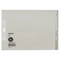 Leitz Kartonregister 1210-00-85, A bis Z, A4+ halbe Höhe, 80 g/m², graue Taben, 20-teilig 4002432328437 Leitz