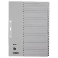 Leitz Kartonregister 1231-00-85, 1 bis 31, A4+, 100 g/m², graue Taben, 31-teilig 4002432319183 Leitz