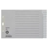 Leitz Kartonregister 1226 1226-00-85, 12-teilig blanko, A5+ quer, 100 g/m², graue Taben, 12-teilig 4002432328468 Leitz